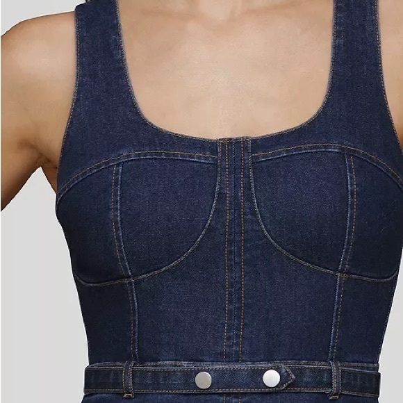 Avec Les Filles Bustier Circle-Skirt Midi Dres - Picture 3 of 5